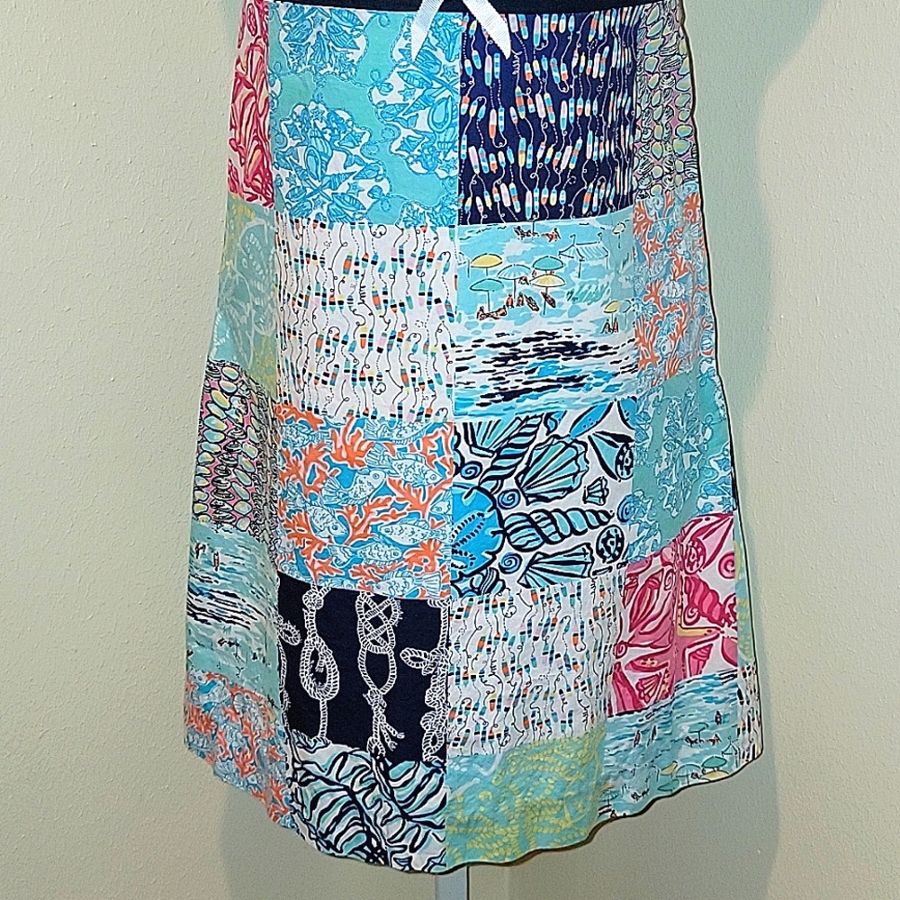 LILLY PULITZER RILEE MIXED PATCHWORK PATTERN SUNDRESS - Picture 6 of 10